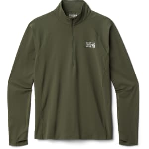Mountain Hardwear Men's Mountain Stretch Half-Zip Shirt for $60 Mountain Hardwear Men's Mountain Stretch Half-Zip Shirt for $60