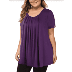 Maner Women's Plus Size Short Sleeve Top for $12 Maner Women's Plus Size Short Sleeve Top for $12
